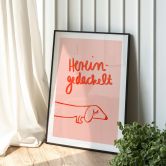 Poster Lustiges Hundemotiv mit Dackel - Arnold 