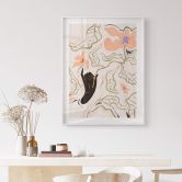 Poster Floral - Pfirsichfarbene Blüte - Arty Guava 