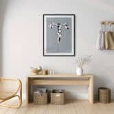 Poster Banksy - Jesus Christus mit Einkaufstüten 