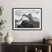 Poster Blick auf die Alpen - Berglandschaft der Dolomiten 