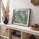 Poster Pfau im Tropengarten auf Mosaik - Bloomery Decor 