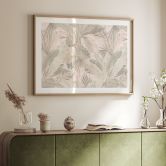 Poster Tropenblätter im Dschungel Pastell - Bloomery Decor 