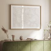 Botanik Poster Tropische Blätter Beige - Bloomery Decor 