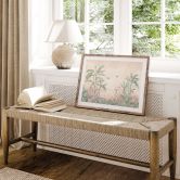 Dschungel Poster Tropische Idylle mit Kolibri Apricot - Bloomery Decor 