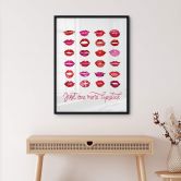 Poster Rote Lippen - Blursbyai - Just one more lipstick 