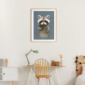 Poster Waschbär - Braun 