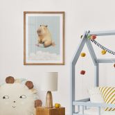 Poster enfant Capybara dans l'espace - Rêve d'étoile 