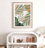 Poster Abstract branches in tropical look - Costa 