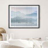 Poster Neblige Waldlandschaft im Herbst - Eisenmann 