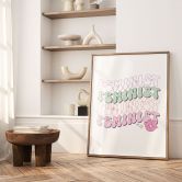 Poster Feminist Kussmund Pop Art 