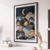 Poster Fredriksson - Moonlit Mountains 