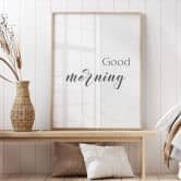 Typografie-Poster Good morning 