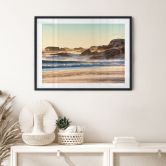 Poster Strandküste bei Sonnenaufgang in Afrika - Hugonnard 