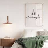 Spruch Poster I am enough 