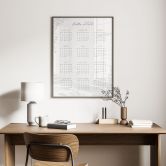 Poster Jahreskalender Hello 2026 