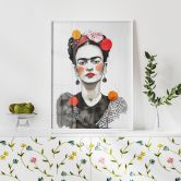 Poster Frida Kahlo Pop-Art Porträt - Jaszke 