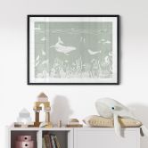 Poster Koraalrif en zeedieren - Een reis door het groen - Kikki Belle 