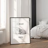 Poster Monday mood - Hare mandag morgen - Korenkova 