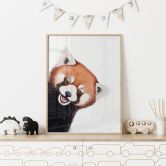 Poster panda rouge - Korenkova 