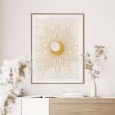 Poster Goldene Sonnenstrahlen - KsanaKalpa 