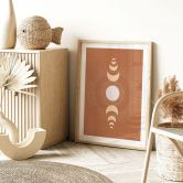 Poster Mondzyklen - Sonne und Mond im Einklang - KsanaKalpa 