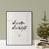 Poster Kubistika - All is calm all is bright 