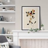 Poster Kubistika - Goldene Beeren 