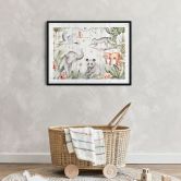 Poster Aziatische dieren in het bamboebos - Kvilis 