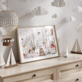 Kinderposter Waldtiere im Herbst - Kvilis 