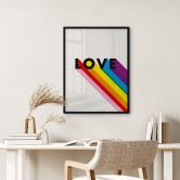 Poster LGBTQIA+ Love Regenbogen 