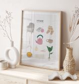 Poster Cozy Vibes mit Hygge-Deko - Lizde 