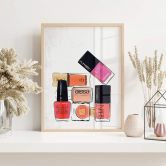 Poster Martina - Nagellacke in Pink 