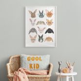 Poster Hasen mit Brillen - Melin 