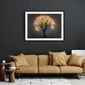 Poster Baum mit Sternen | Neon Street Art - Mielu 