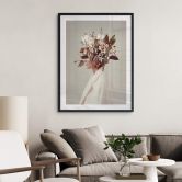 Poster Moth - Schönheit mit Blumenhut 