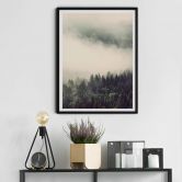 Poster Nebel im Wald 02 