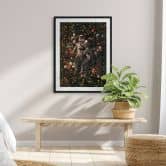 Poster Astronauten auf einer Blumenwiese - Nicebleed 