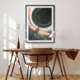 Poster Weltall: Astronaut im Boot - Nicebleed 