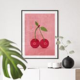 Plakat med sensuelle kirsebær - Oltmanns 