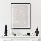 Plakat Orara Studio - Golden Snowflakes 