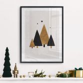 Poster Orara Studio - Kerstboom met Sterren 