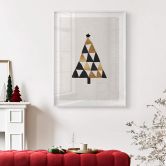 Poster Weihnachtsbaum geometrisch - Orara Studio 