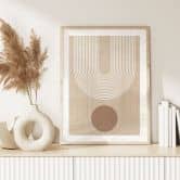 Poster Abstrakte Geometrie in Balance - Ristova 