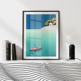Poster Siesta im Sommer - Rivers 