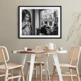 Poster Sarmento - Un tête-à-tête au café 