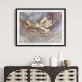 Poster Edle Strukturen in Gold und Violett - Shelest 