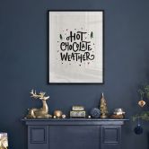 Spruchposter Winter - Hot Chocolate Christmas Print - Soley 