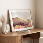 Poster SpaceFrog Designs - Rosa Sonne 