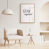 Plakat Stay Inspired 
