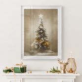 Poster Goldener Weihnachtsbaum - Treechild 